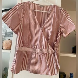 Madewell Wrap Tie Top